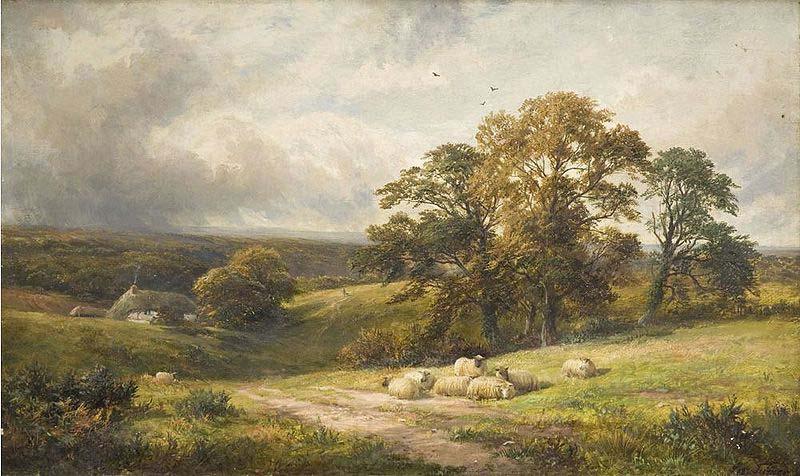 unknow artist A quiet scene in Derbyshire (oil painting) by George Turner Norge oil painting art